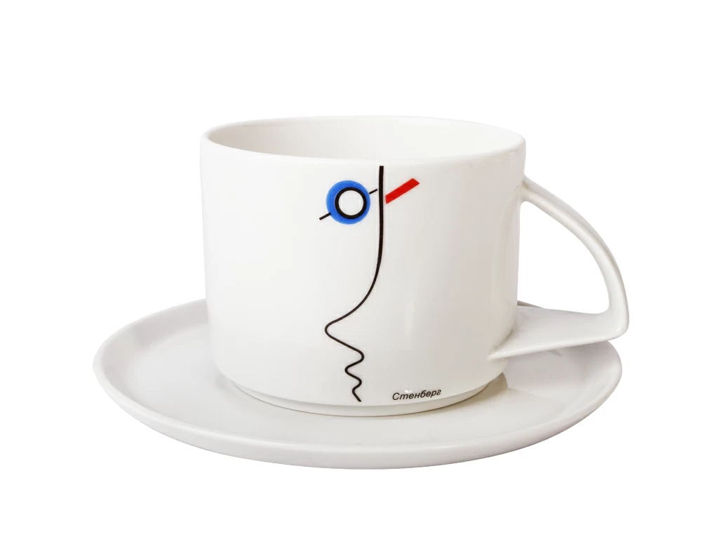 Чашка с блюдцем чайная 280 мл форма Баланс рисунок Стенберг арт. 81.21419.00.1