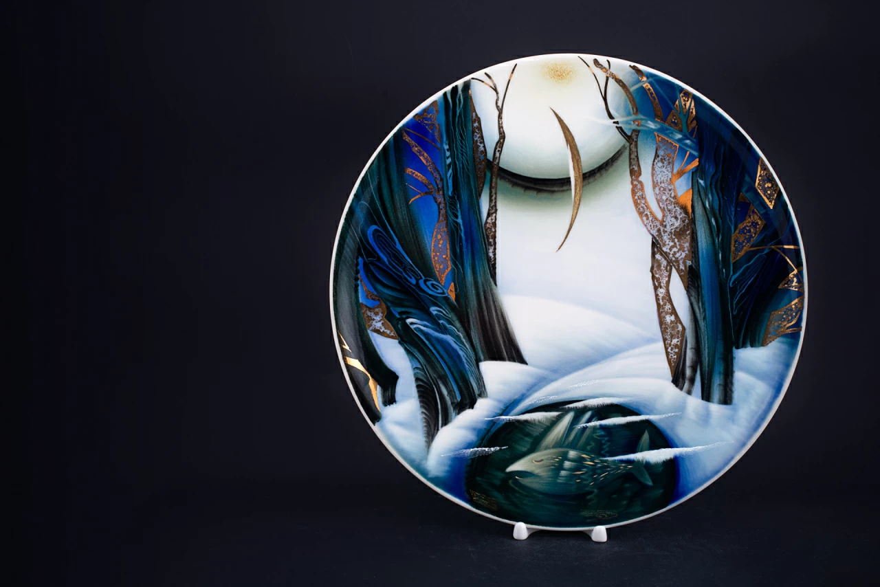 Декоративная тарелка Зимняя Сказка на форме Круглая, арт 60.07540.00.1, 