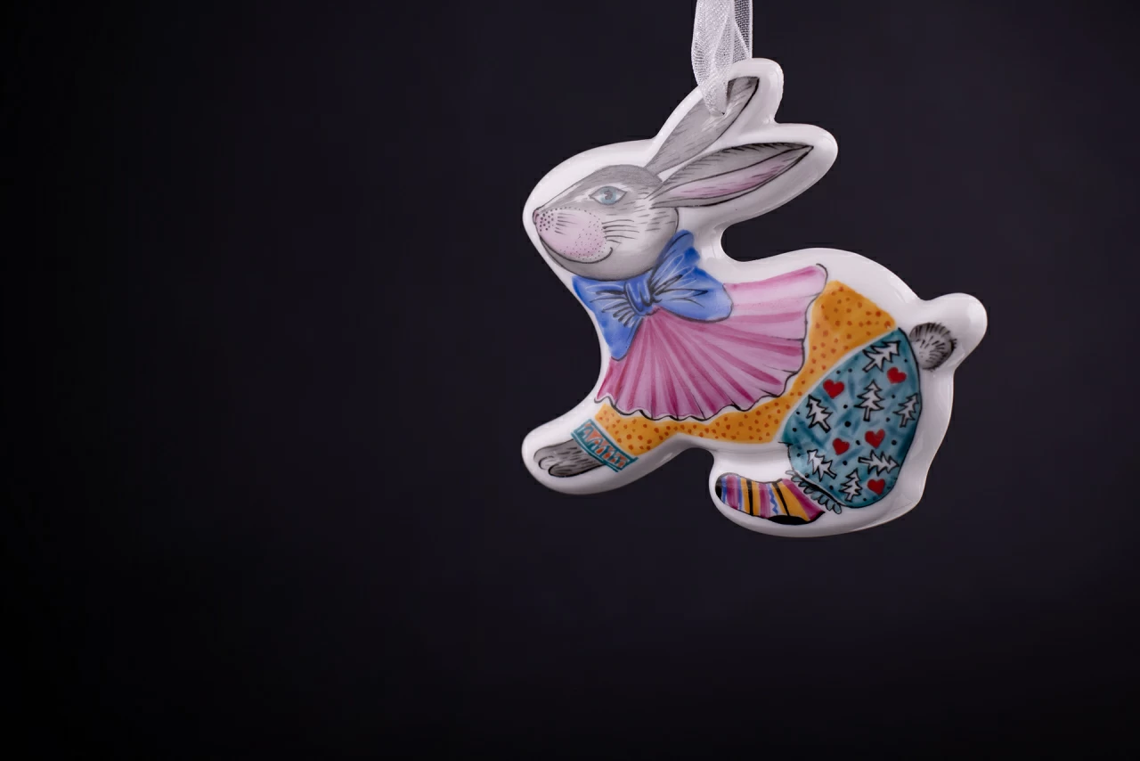 Елочная игрушка Зайчик Заинька, арт 60.03942.00.1,  Елочная игрушка Зайчик Заинька, арт 60.03942.00.1,