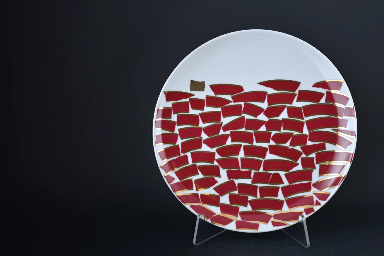 Тарелка 275 мм, Пурпур, на форме Эллипс, арт 60.15808.00.1, 