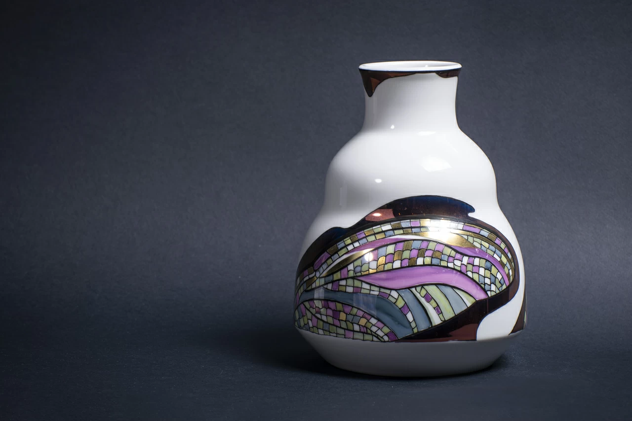 Ваза Крылья стрекозы на форме Зимняя средняя  арт 60.14880.00.1, 