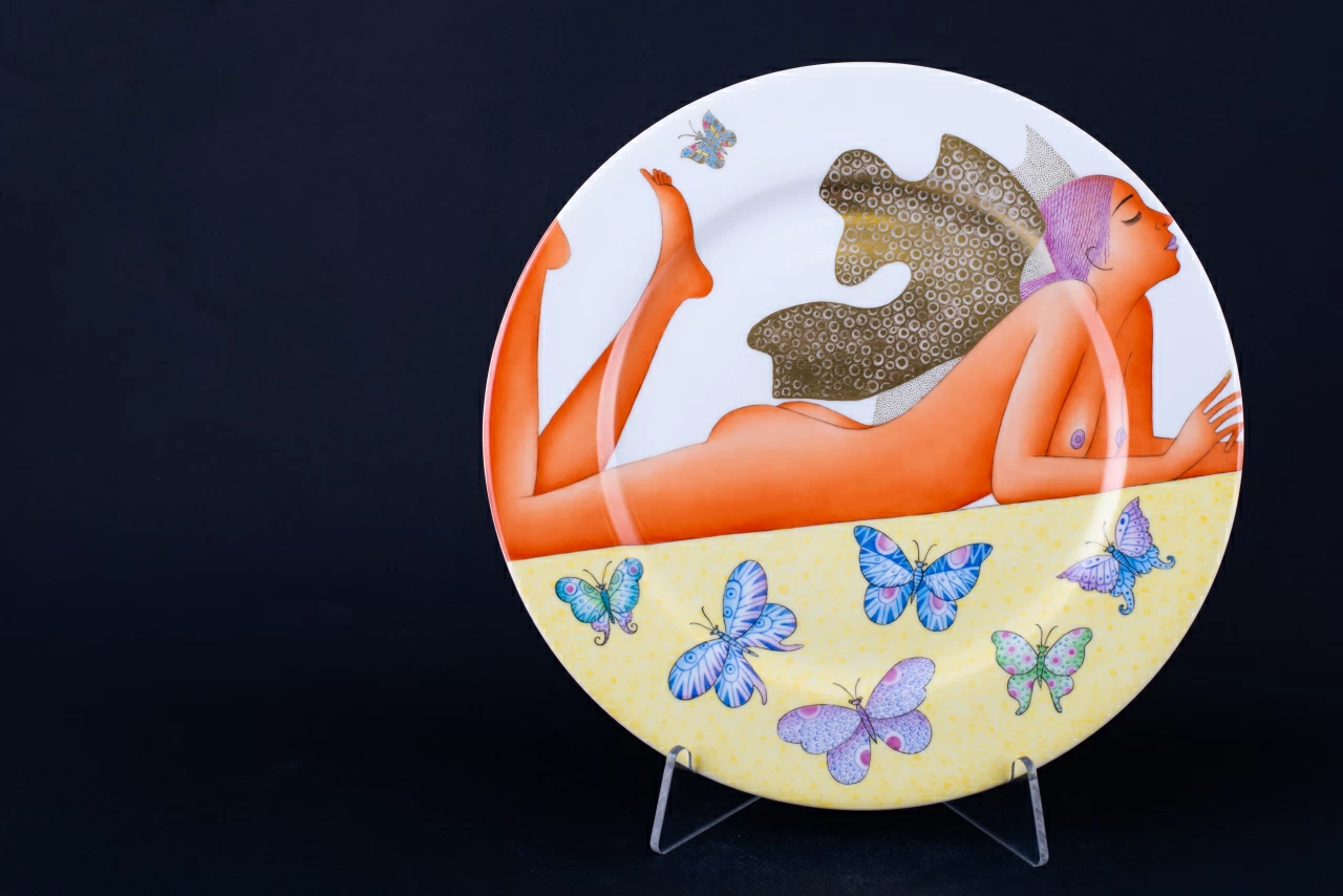 Декоративная тарелка Энтомология №7, на форме Mazarin, арт 60.11898.00.1, 