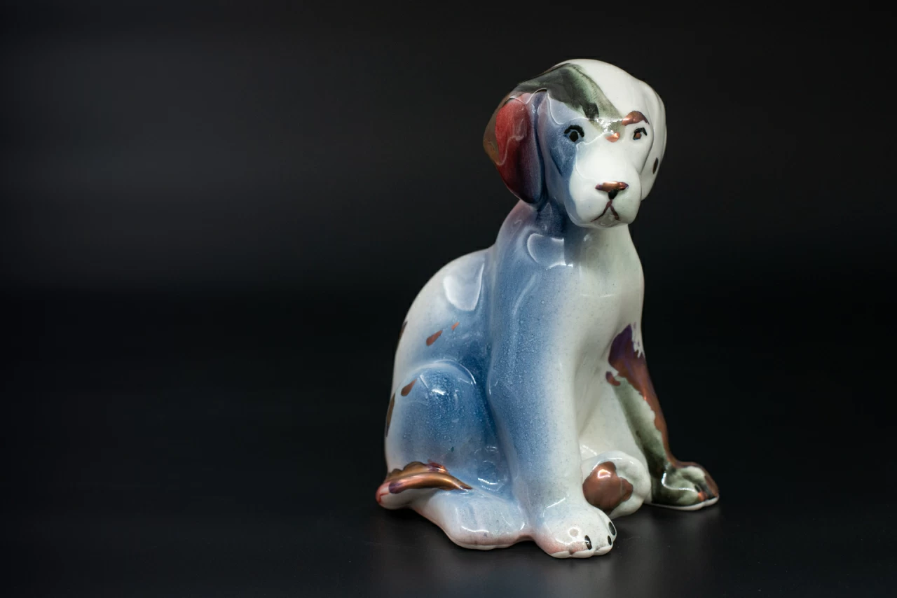 Скульптура Щенок Серый, арт 62.11229.00.1, 