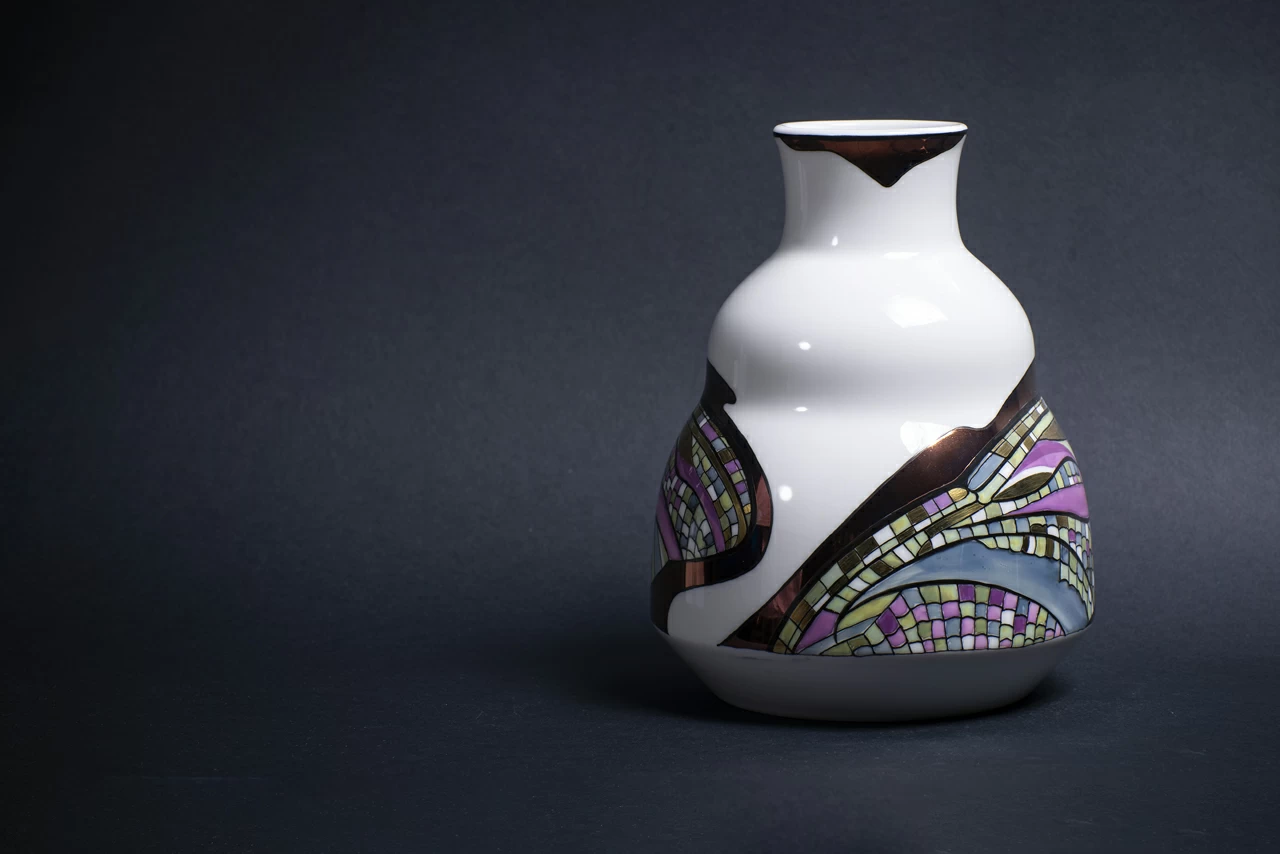 Ваза Крылья стрекозы на форме Зимняя средняя  арт 60.14880.00.1, 