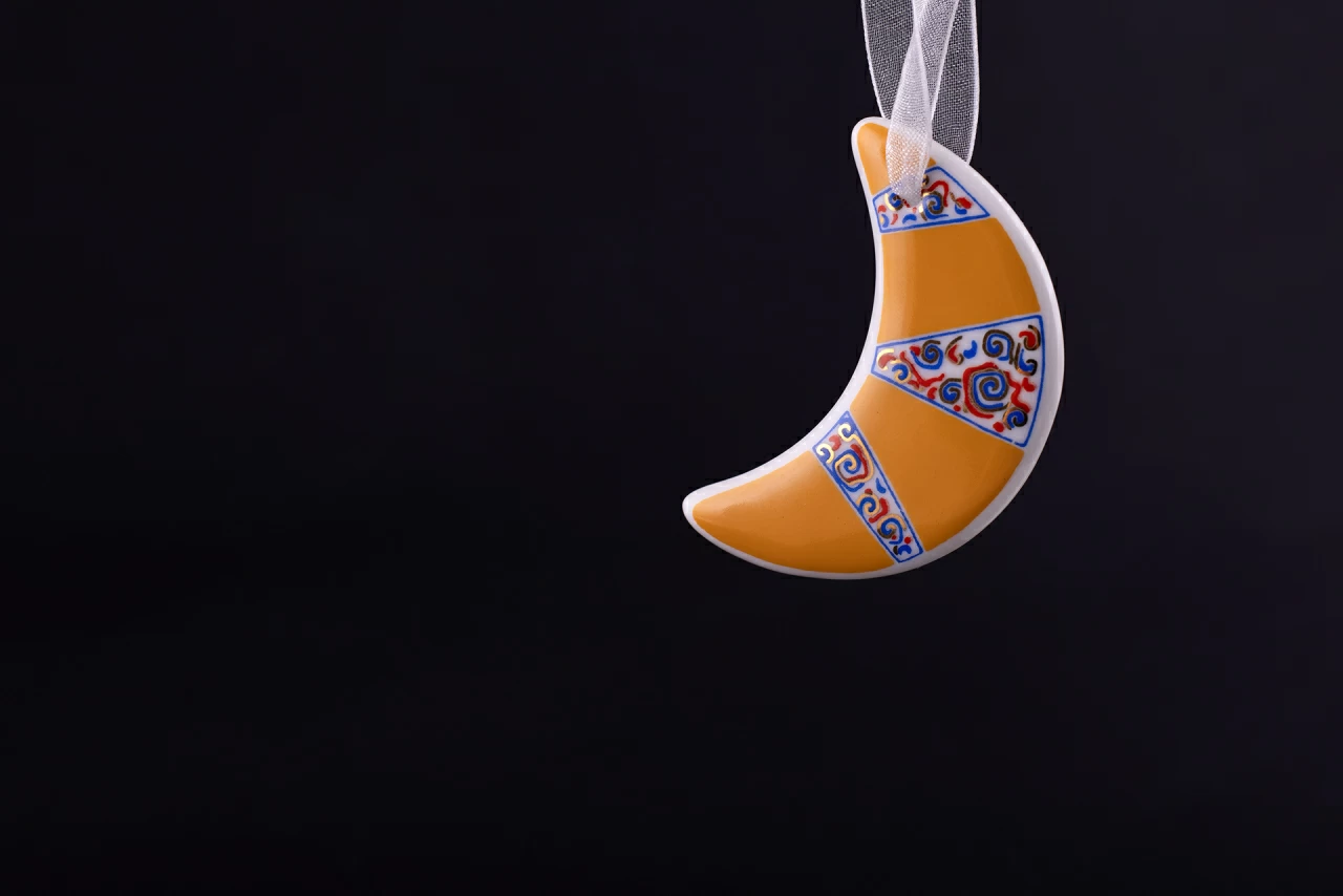 Елочная игрушка Месяц, арт 60.00007.00.1,  Елочная игрушка Месяц, арт 60.00007.00.1,