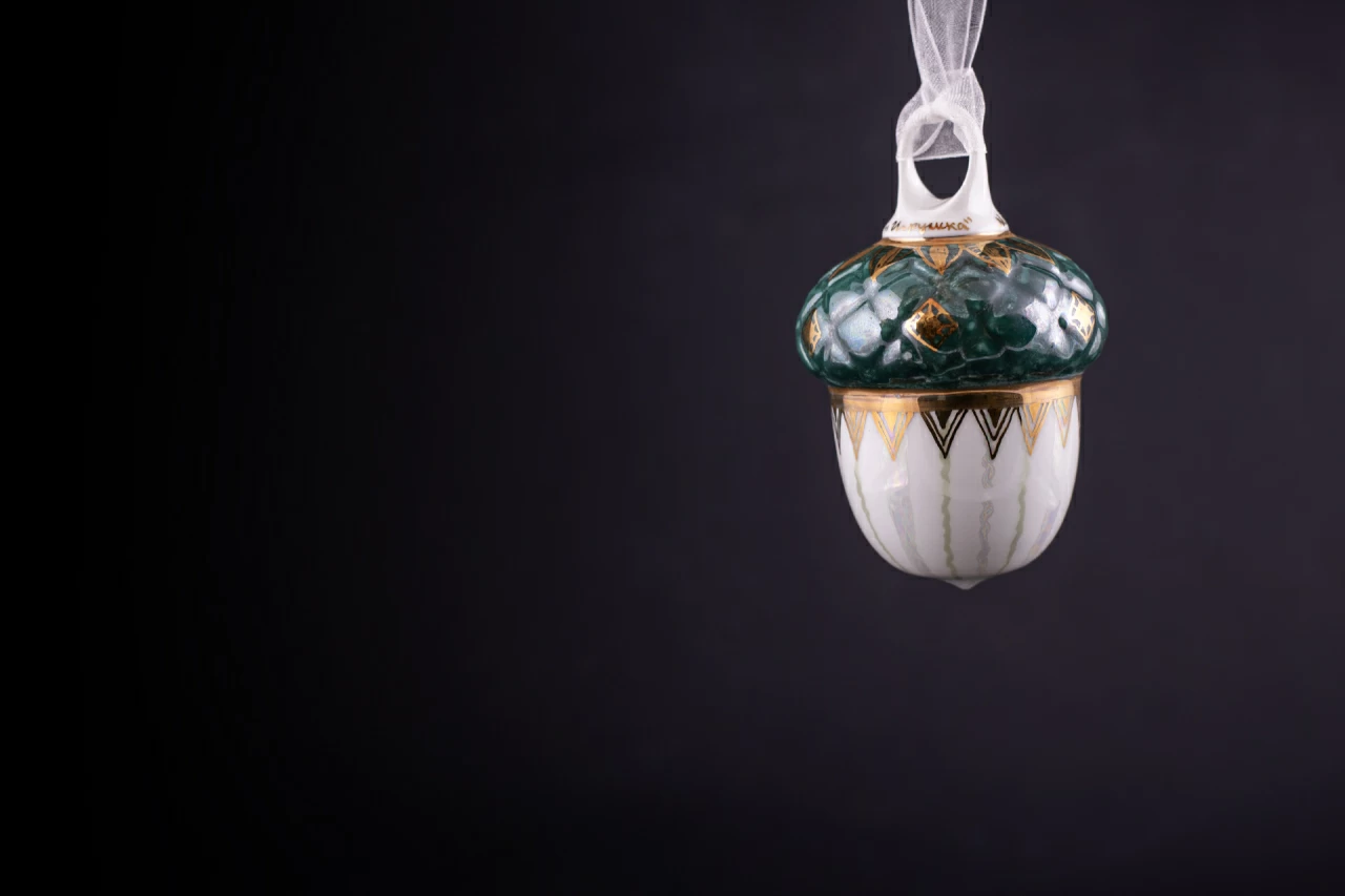 Елочная игрушка Желудь, арт 60.21181.00.1, 