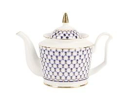 Чайник заварочный форма Юлия рисунок Кобальтовая сетка арт. 80.90994.00.1