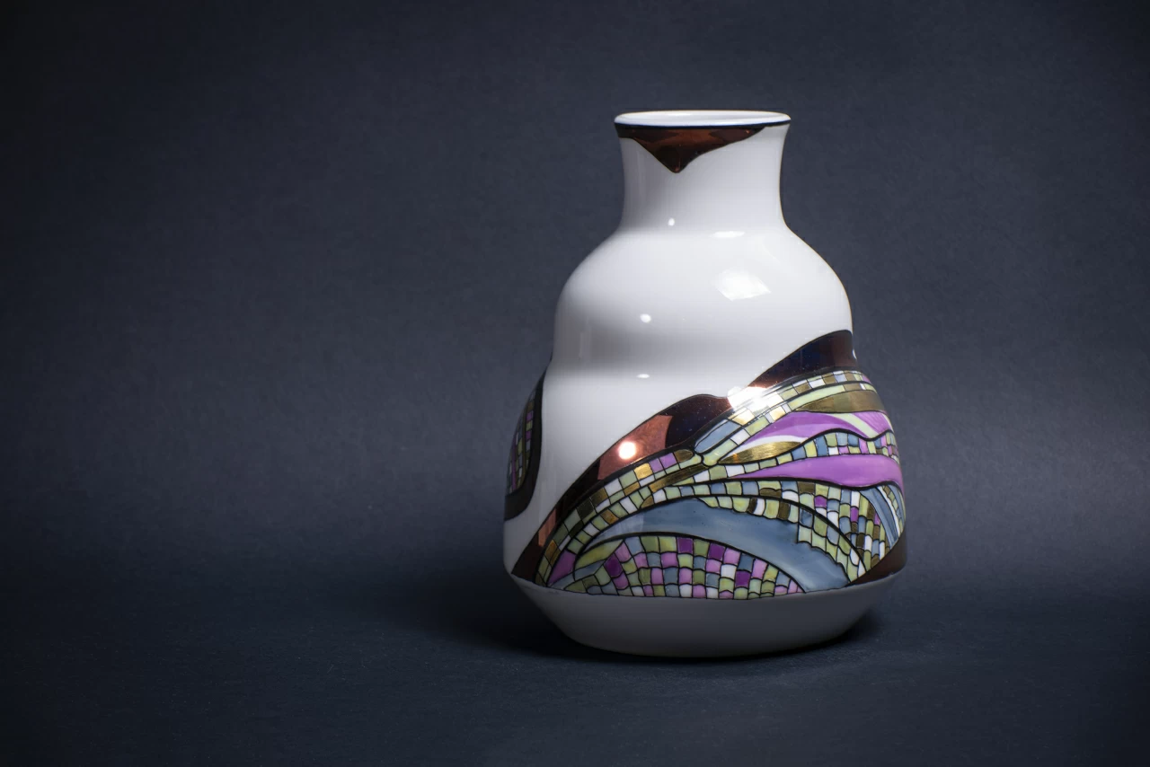 Ваза Крылья стрекозы на форме Зимняя средняя  арт 60.14880.00.1, 