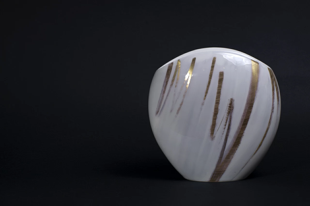 Ваза форма Вечерний цветок, рисунок Атмосферные явления 2, арт. 60.15870.00.1, 