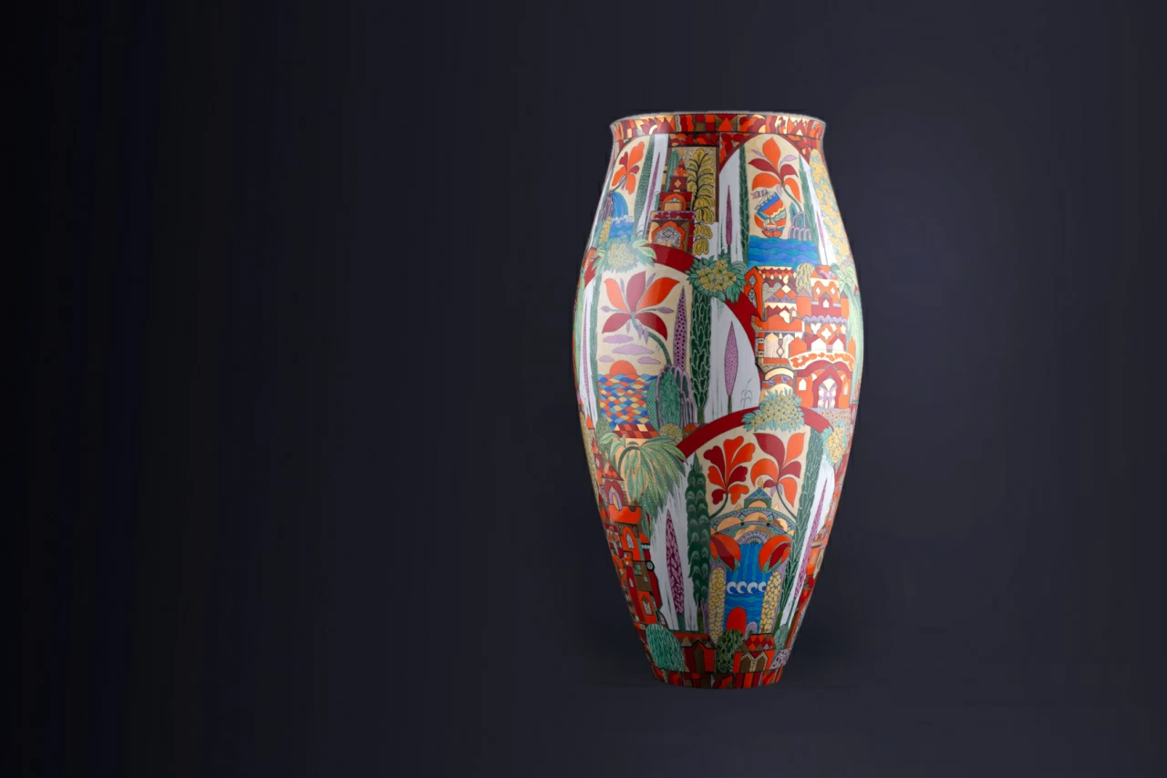 Ваза Экзотические фантазии на форме Молодежная, большой размер, арт 80.62387.00.1, 