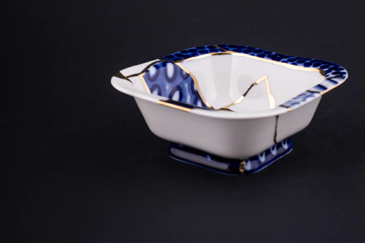 Салатник 350 мл рисунок Байкал, на форме Молодежная арт 60.14036.00.1, 