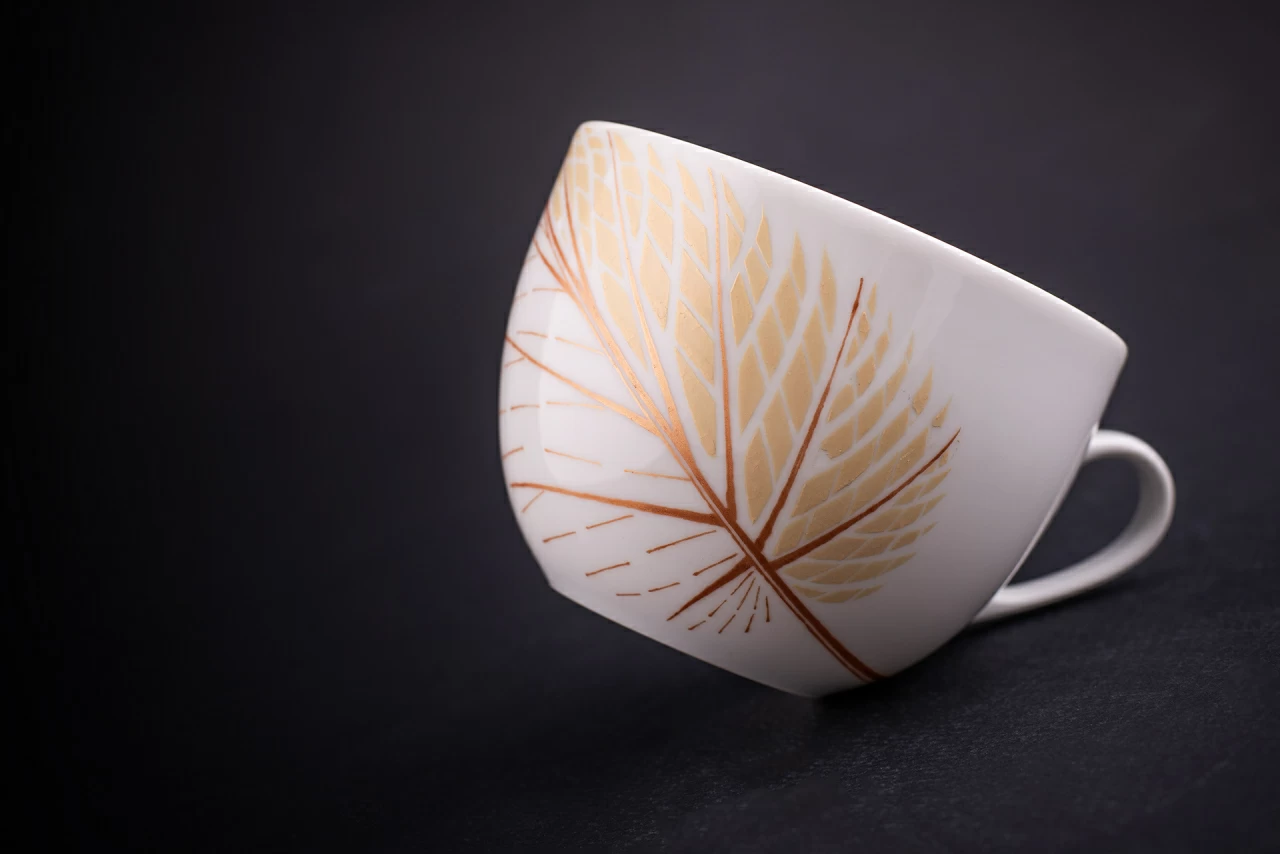 Чашка для бульона, рисунок Сентябрь, форма Молодежная, арт 70.02006.00.1,  Чашка для бульона, рисунок Сентябрь, форма Молодежная, арт 70.02006.00.1,