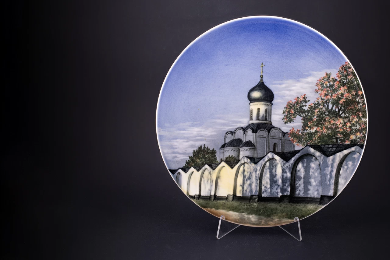 Блюдо декоративное 350 мм, Мужской монастырь, форма Круглая арт 60.03866.00.2, 