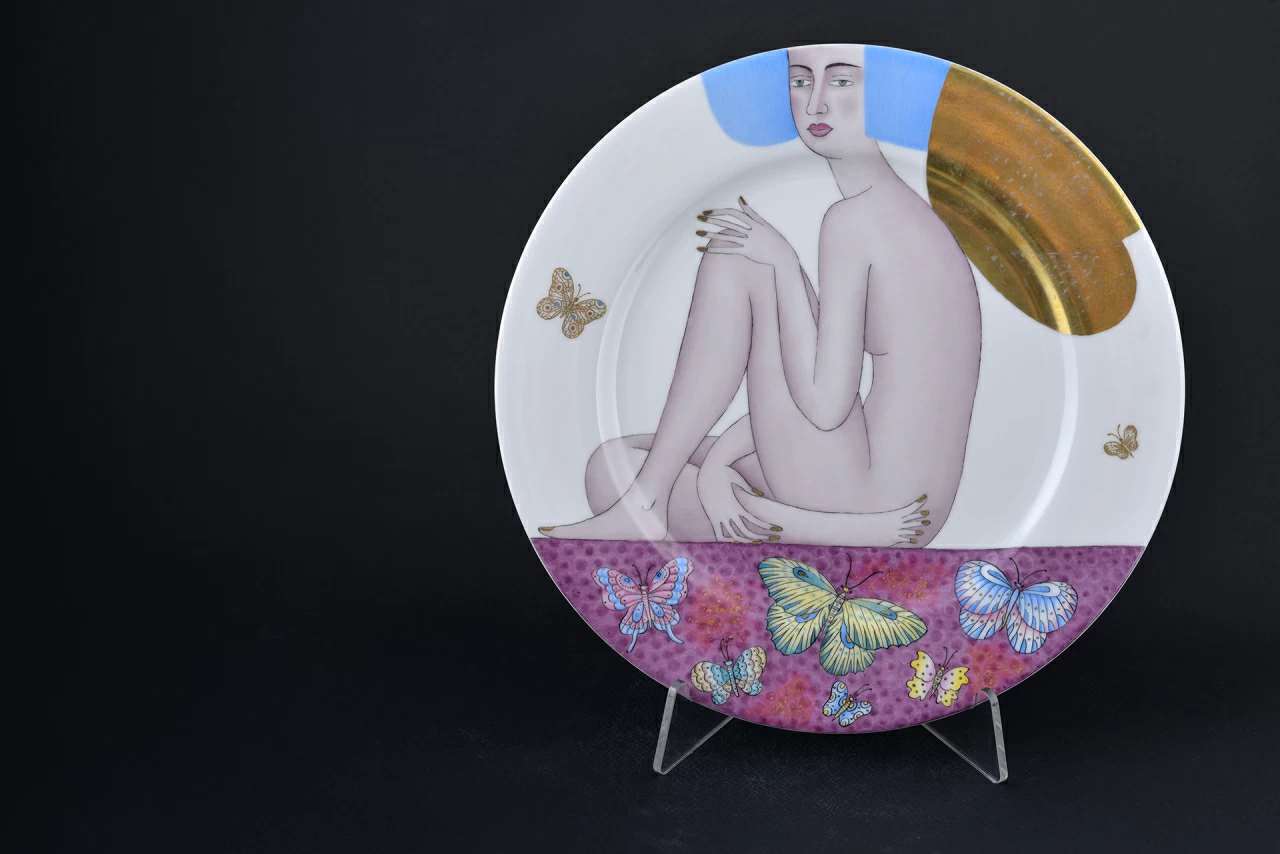 Декоративная тарелка Энтомология, на форме Mazarin 300 мм, арт 60.12084.00.5, 