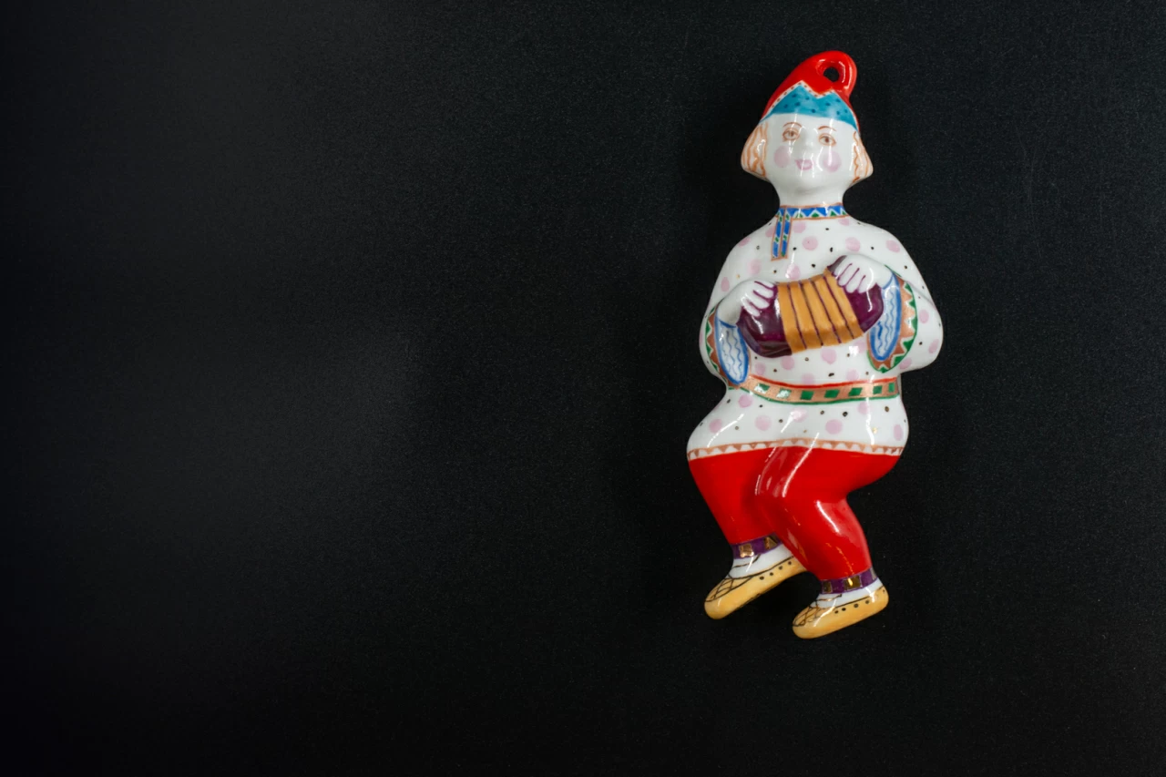 Игрушка (подвеска) Скоморох с гармошкой Антошка с гармошкой, арт 60.14826.00.5,  Игрушка (подвеска) Скоморох с гармошкой Антошка с гармошкой, арт 60.14826.00.5,