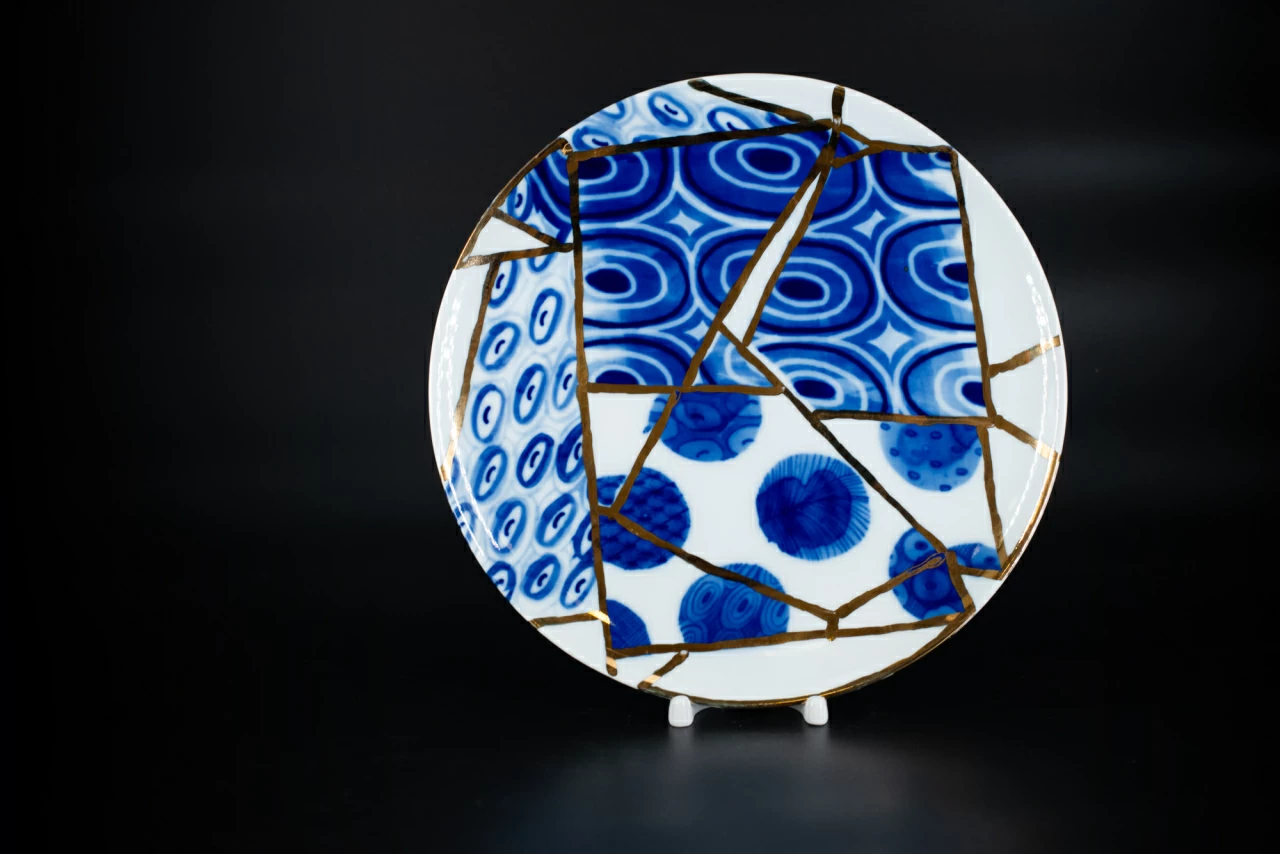 Тарелка декоративная 275 мм, рисунок Фокус, на форме Эллипс, арт 60.13332.00.1, 