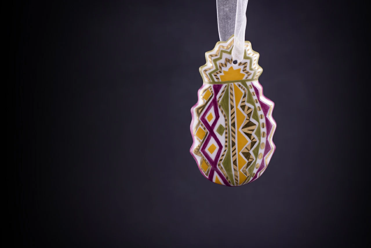 Елочная игрушка Ананас Экзотический, арт 60.14692.00.1, 