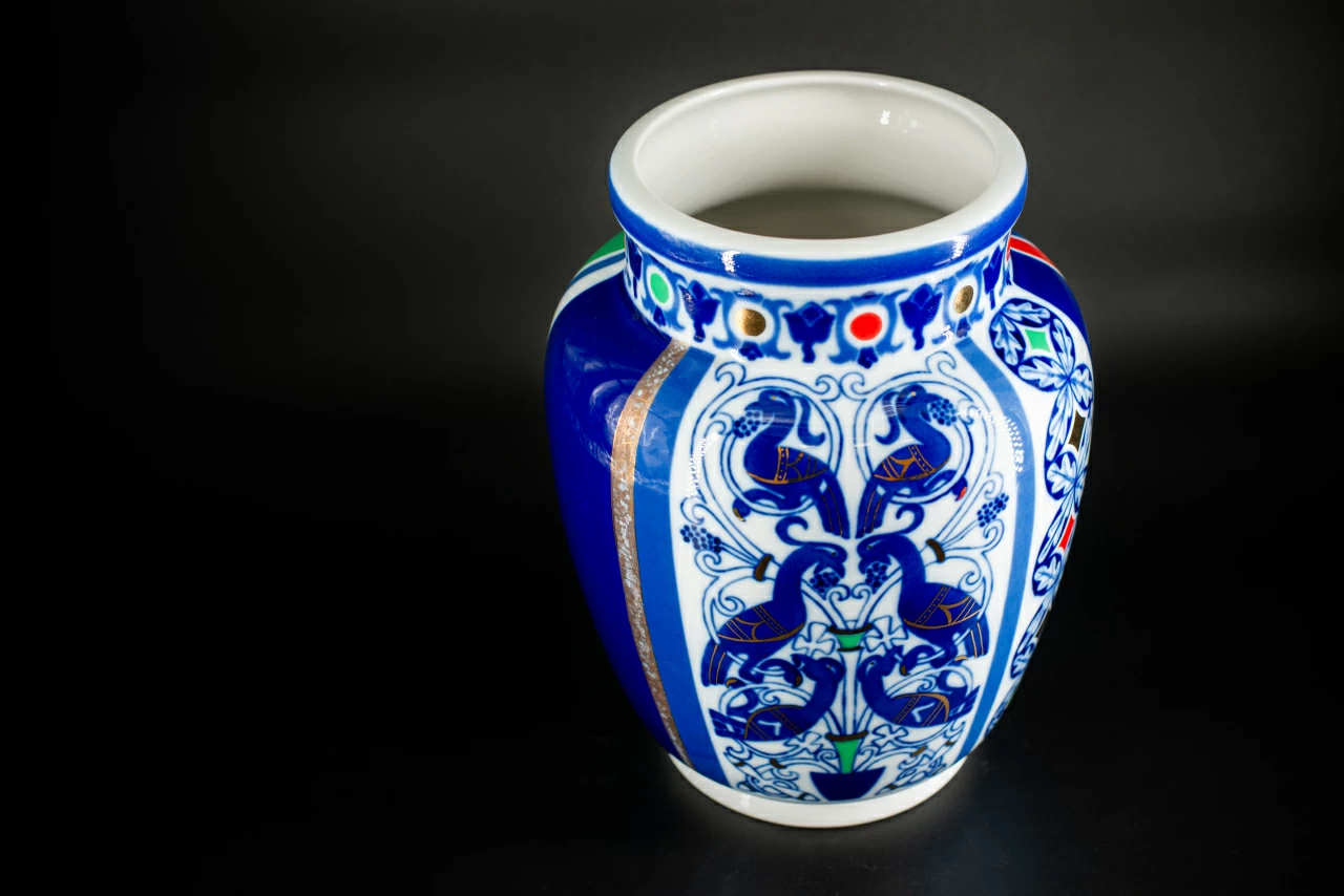 Ваза форма Китайская малый размер рисунок Русский стиль III арт. 60.10767.00.1, 