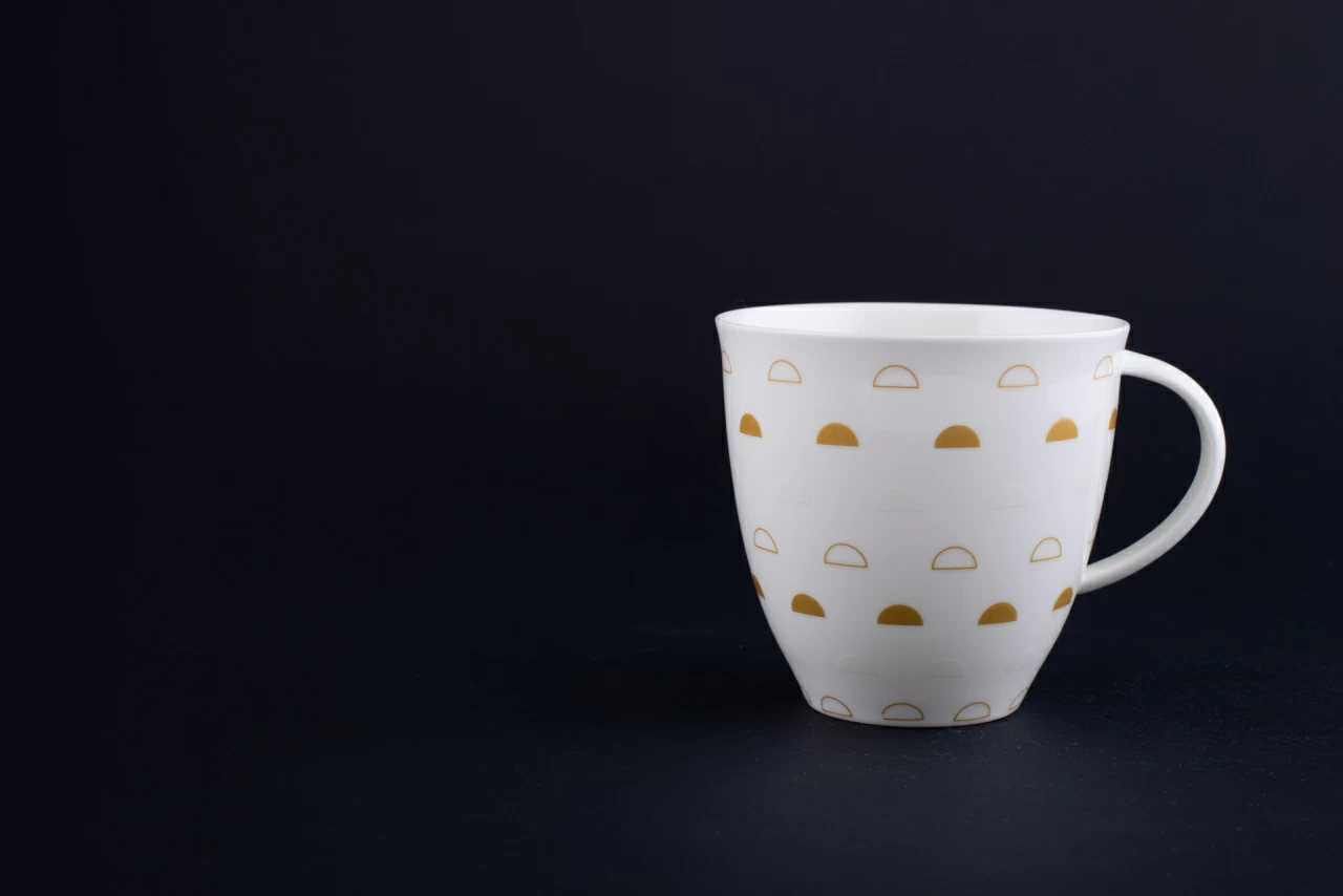 Чашка чайная Крем-брюле на форме Оливия, рисунок 3, арт 60.15933.00.1, 