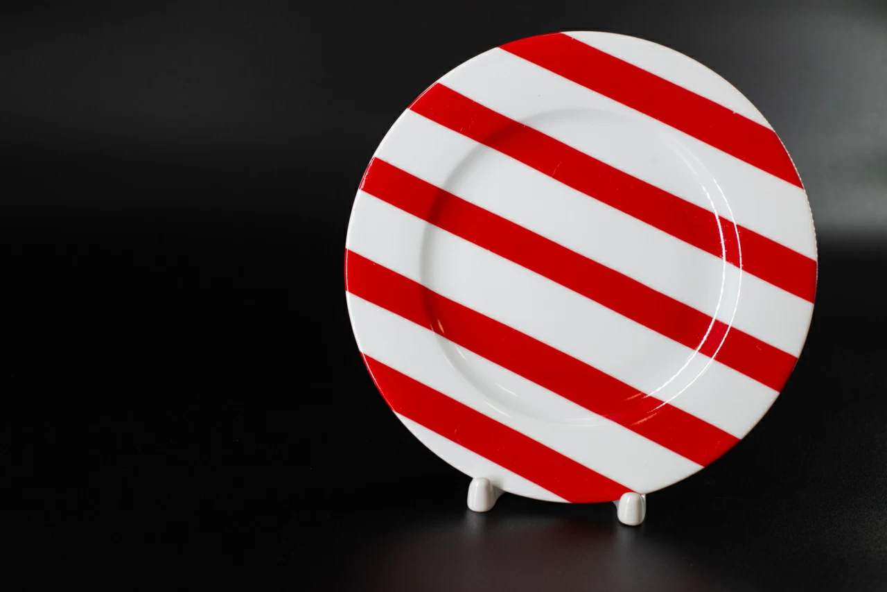 Тарелка 180 мм, Полоски 15, на форме Гладкая, арт 60.06452.00.1, 