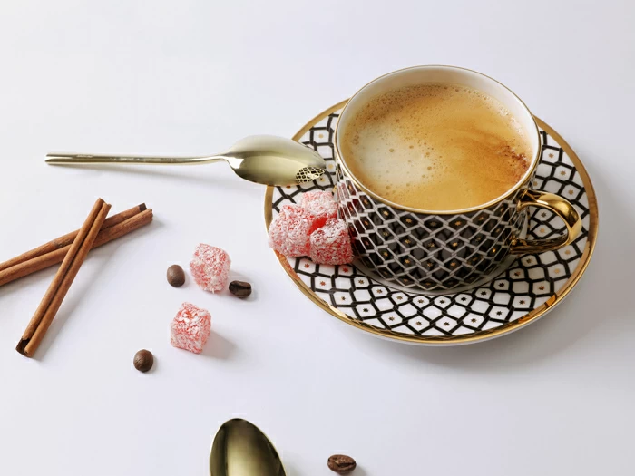 Чашка с блюдцем 250 мл форма Идиллия рисунок Неро 1, арт. 81.32141.00.1, 