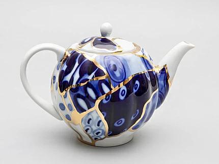 Чайник заварной форма Тюльпан рисунок Байкал, арт. 80.37280.00.1