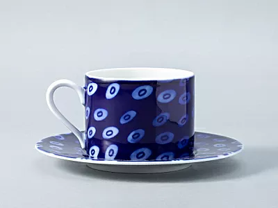 Чашка с блюдцем форма Соло рисунок Реки России. Амур арт. 81.28754.00.1