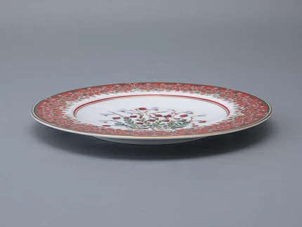 Тарелка декоративная 270 мм в подарочной упаковке форма Европейская рисунок Клюква заповедная, арт. 81.34279.00.1