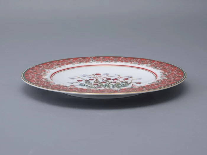 Тарелка декоративная 270 мм в подарочной упаковке форма Европейская рисунок Клюква заповедная, арт. 81.34279.00.1, 