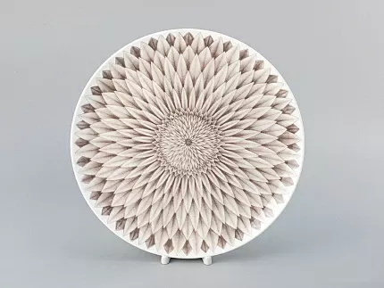 Блюдо круглое 310 мм форма Восточная рисунок Aloha Bungalow, арт. 80.40054.00.1