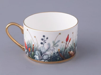 Чашка с блюдцем 250 мл форма Идиллия рисунок Календа, арт. 81.30758.00.1,  Чашка с блюдцем 250 мл форма Идиллия рисунок Календа, арт. 81.30758.00.1,