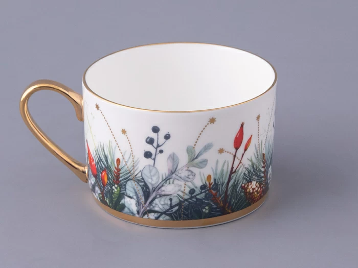 Чашка с блюдцем 250 мл форма Идиллия рисунок Календа, арт. 81.30758.00.1,  Чашка с блюдцем 250 мл форма Идиллия рисунок Календа, арт. 81.30758.00.1,