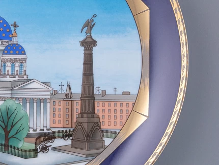 Тарелка декоративная 275 мм в подарочной упаковке, форма Эллипс рисунок Любимый город Троице-измайловский собор, арт. 81.31720.00.1 Тарелка декоративная 275 мм в подарочной упаковке, форма Эллипс рисунок Любимый город Троице-измайловский собор, арт. 81.31720.00.1