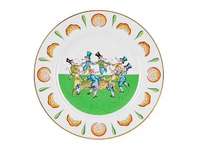 Сервиз столовый форма Европейская -2 рисунок Крысята-воришки, 2 персоны 9 предметов арт. 81.28018.00.1