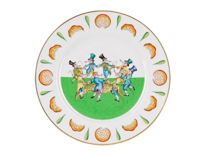 Сервиз столовый форма Европейская -2 рисунок Крысята-воришки, 2 персоны 9 предметов арт. 81.28018.00.1, 