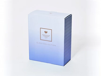 Набор из 2-х бокалов для вина 430 мл в подарочной упаковке, рисунок Азур золотой, арт 14.11447.07