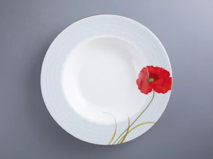 Сервиз столовый форма Премиум рисунок Маки на 6 персон 18 предметов, арт. 81.34142.00.1,  Сервиз столовый форма Премиум рисунок Маки на 6 персон 18 предметов, арт. 81.34142.00.1,