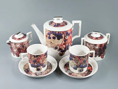 Сервиз чайный Гербовая Зима, 6 персон 15 предметов, арт. 81.24041.00.1