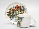 Чашка с блюдцем чайная форма Баланс рисунок Весенний букет/Spring Bouquet, арт. 81.29923.00.1, 