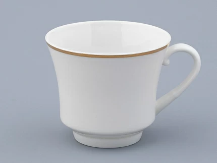 Чашка с блюдцем чайная 220 мл форма Банкетная рисунок Золотая лента арт. 81.16356.00.1 Чашка с блюдцем чайная 220 мл форма Банкетная рисунок Золотая лента арт. 81.16356.00.1