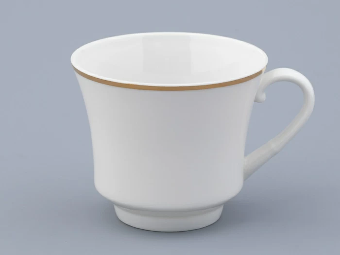 Чашка с блюдцем чайная 220 мл форма Банкетная рисунок Золотая лента арт. 81.16356.00.1,  Чашка с блюдцем чайная 220 мл форма Банкетная рисунок Золотая лента арт. 81.16356.00.1,