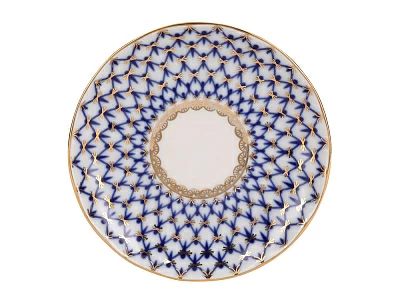 Сервиз чайный форма Тюльпан рисунок Кобальтовая сетка, 6 персон 20 предметов, арт. 81.11141.03.1