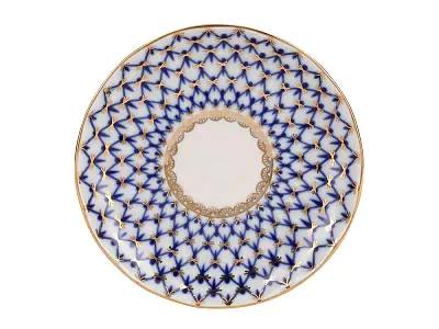 Сервиз чайный форма Тюльпан рисунок Кобальтовая сетка, 6 персон 20 предметов, арт. 81.11141.03.1