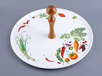 Блюдо для сыра 305 мм форма Richelieu рисунок Мамина дача, арт. 80.02158.00.1