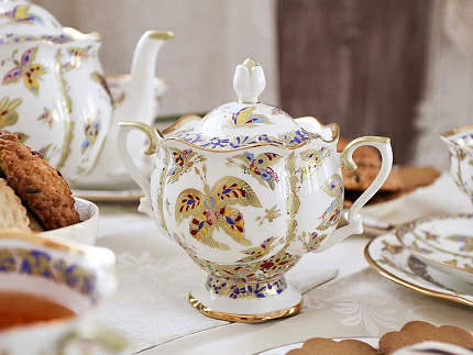 Сервиз чайный форма Наташа рисунок Фантастические бабочки 6 персон 30 предметов арт. 81.15141.00.1 Сервиз чайный форма Наташа рисунок Фантастические бабочки 6 персон 30 предметов арт. 81.15141.00.1