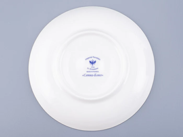 Бокал с блюдцем форма Ленинградский рисунок Сетка-Блюз 2 арт. 81.24769.00.1, 