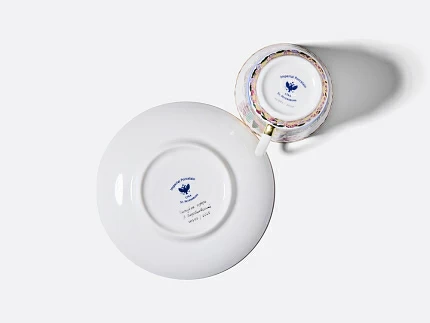 Чашка с блюдцем кофейная 165 мл.,  форма Майская, рисунок Голубое озеро арт. 81.13568.00.1