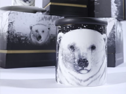 Свеча ароматическая в подарочной упаковке, рисунок Тотем. Медведь аромат Черный перец арт. 81.31597.00.1, 