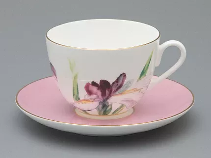 Чашка с блюдцем L’Art des Fleurs  в подарочной упаковке, форма Весенняя 2, рисунок  Роузи, арт 81.33402.00.1