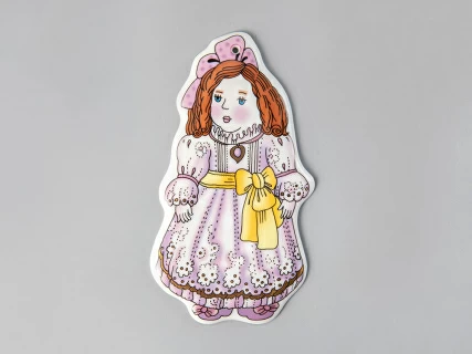 Елочная игрушка рисунок Мари арт. 80.38543.00.1,  Елочная игрушка рисунок Мари арт. 80.38543.00.1,